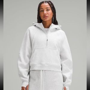 Lululemon half zip scuba in dark grey size M/L